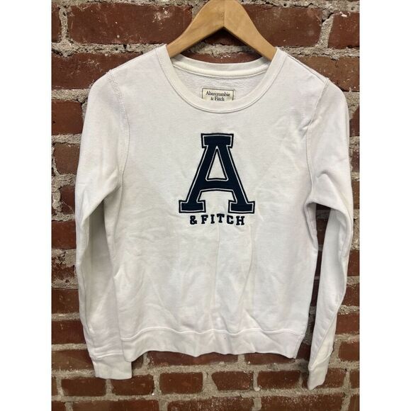 Abercrombie & Fitch Sweater Womens Small Sweater Pullover White - Picture 1 of 3